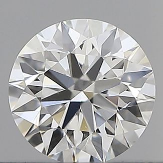 0.40 Carat Round G VVS2 EX GIA Natural Diamond