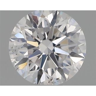 0.37 Carat Round D SI2 EX GIA Natural Diamond