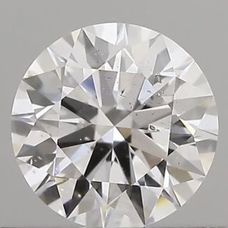 0.56 Carat Round D SI1 EX GIA Natural Diamond