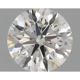 0.50 Carat Round H SI1 VG EX GIA Natural Diamond