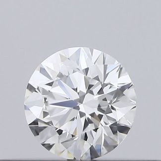 0.18 Carat Round E VVS2 EX GIA Natural Diamond