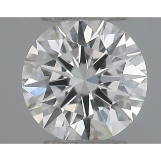 0.20 Carat Round G VVS1 EX GIA Natural Diamond