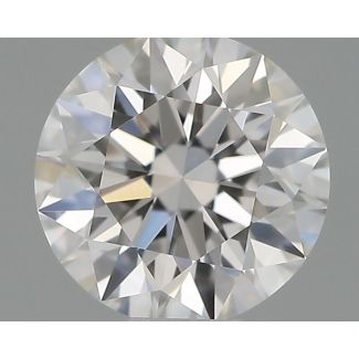 0.4 Carat Round D VVS2 EX GIA Natural Diamond