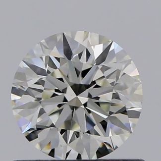 0.60 Carat Round I VS1 EX GIA Natural Diamond