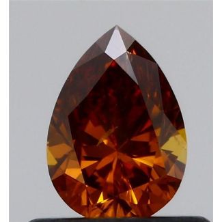 0.51 Carat Pear Fancy Deep Brown SI2 - VG GIA Natural Diamond