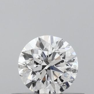 0.4 Carat Round D SI2 VG EX GIA Natural Diamond