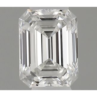 0.19 Carat Emerald F VS2 - VG NONE Natural Diamond