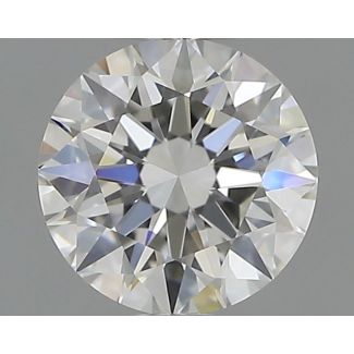 0.5 Carat Round E VVS2 EX GIA Natural Diamond