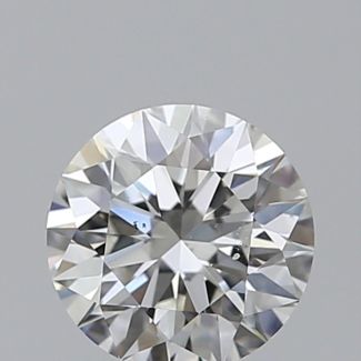 0.61 Carat Round I VS2 EX GIA Natural Diamond