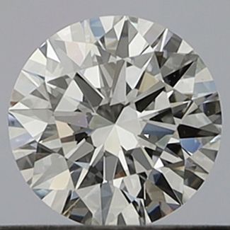 0.41 Carat Round E VVS2 EX GIA Natural Diamond