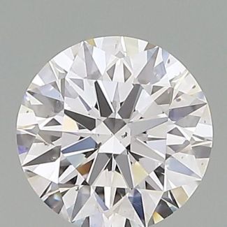 0.53 Carat Round F SI1 EX GIA Natural Diamond