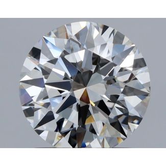 1.52 Carat Round H VVS2 EX GIA Natural Diamond