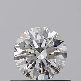 0.45 Carat Round H VS2 VG EX GIA Natural Diamond