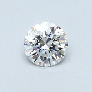 0.39 Carat Round D VS2 EX GIA Natural Diamond