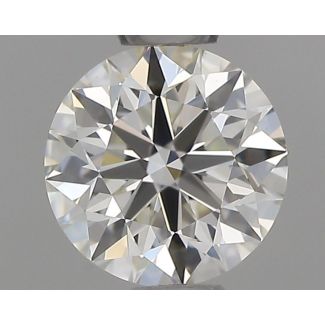 0.5 Carat Round H VVS2 EX IGI Natural Diamond