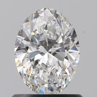 0.80 Carat Oval E VVS2 - EX GIA Natural Diamond