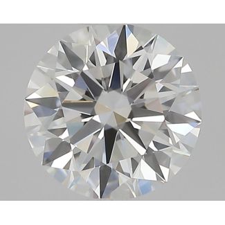 0.63 Carat Round E VVS1 EX VG GIA Natural Diamond