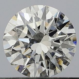 0.41 Carat Round E VVS1 EX GIA Natural Diamond