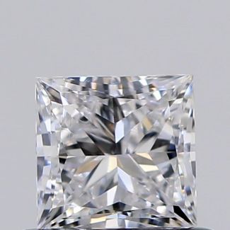 0.50 Carat Princess D SI1 - EX VG GIA Natural Diamond