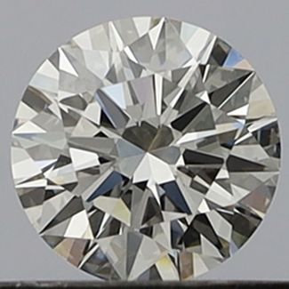 0.34 Carat Round G VVS1 EX GIA Natural Diamond