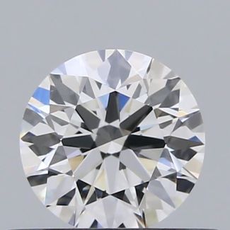 0.41 Carat Round D VVS2 EX GIA Natural Diamond