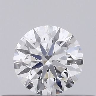 0.27 Carat Round D SI2 EX GIA Natural Diamond