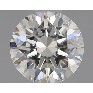 0.5 Carat Round H VVS2 EX GIA Natural Diamond