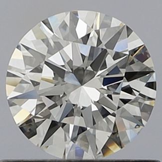 0.62 Carat Round E VVS2 EX GIA Natural Diamond