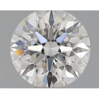 0.51 Carat Round H SI2 EX IGI Natural Diamond