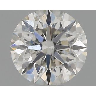 0.30 Carat Round H SI1 EX GIA Natural Diamond