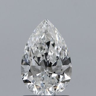 1.00 Carat Pear F SI1 - EX VG GIA Natural Diamond