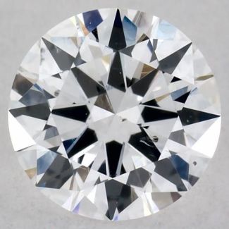 0.59 Carat Round E SI1 EX VG GIA Natural Diamond