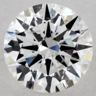 0.78 Carat Round F SI2 EX GIA Natural Diamond