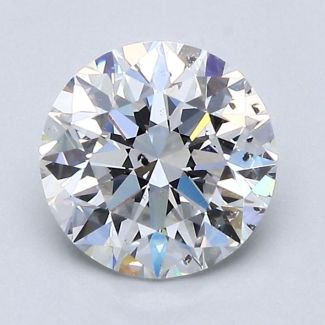 1.5 Carat Round D SI1 VG EX GIA Natural Diamond