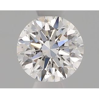 0.41 Carat Round E SI2 VG EX GIA Natural Diamond