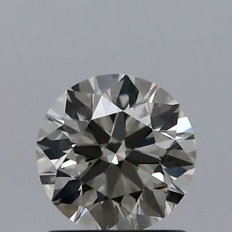 0.90 Carat Round K SI1 EX VG GIA Natural Diamond