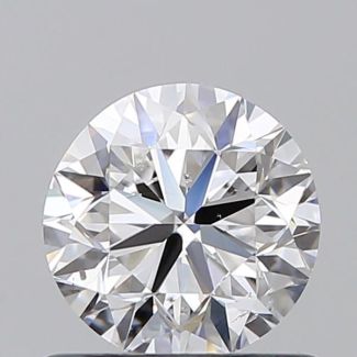 0.70 Carat Round D SI1 VG EX GIA Natural Diamond