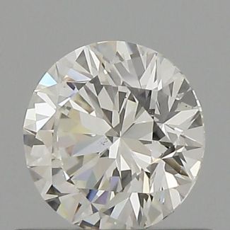 0.54 Carat Round H VS2 EX GIA Natural Diamond