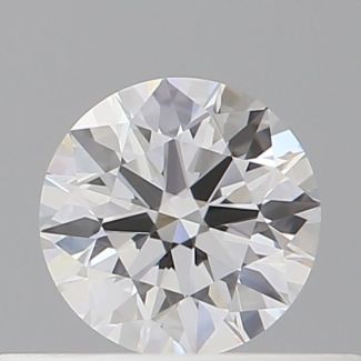 0.36 Carat Round D VVS1 EX GIA Natural Diamond