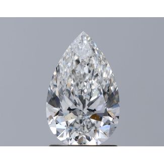 1.5 Carat Pear F SI1 - VG EX GIA Natural Diamond