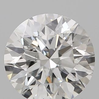 0.53 Carat Round G SI2 EX GIA Natural Diamond