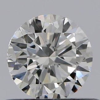 0.45 Carat Round H VVS1 VG EX GIA Natural Diamond