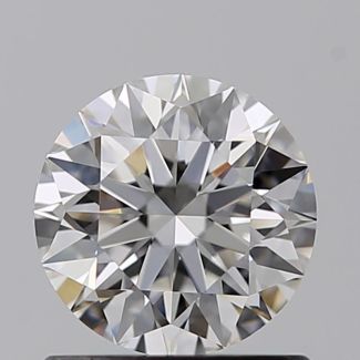 0.80 Carat Round F VVS2 EX GIA Natural Diamond