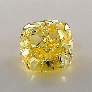 1.0 Carat Cushion Modified Fancy Intense Yellow VS1 - EX GD GIA Natural Diamond