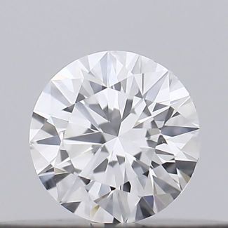 0.19 Carat Round E VVS2 EX GIA Natural Diamond