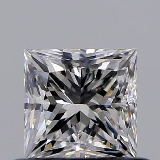 0.50 Carat Princess F SI1 - EX G GIA Natural Diamond