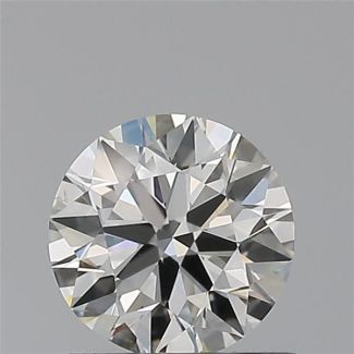 0.60 Carat Round H VS2 EX VG IGI Natural Diamond