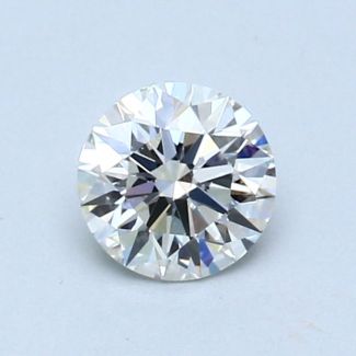 0.57 Carat Round H VS2 EX GIA Natural Diamond