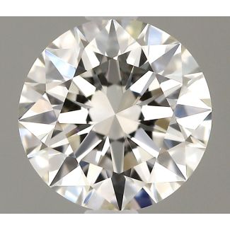 0.5 Carat Round H VVS2 EX GIA Natural Diamond