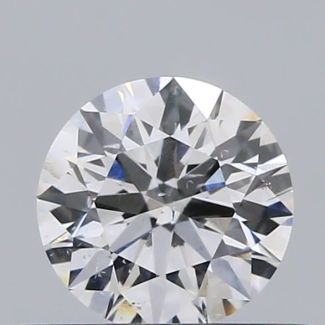 0.4 Carat Round D SI2 EX GIA Natural Diamond